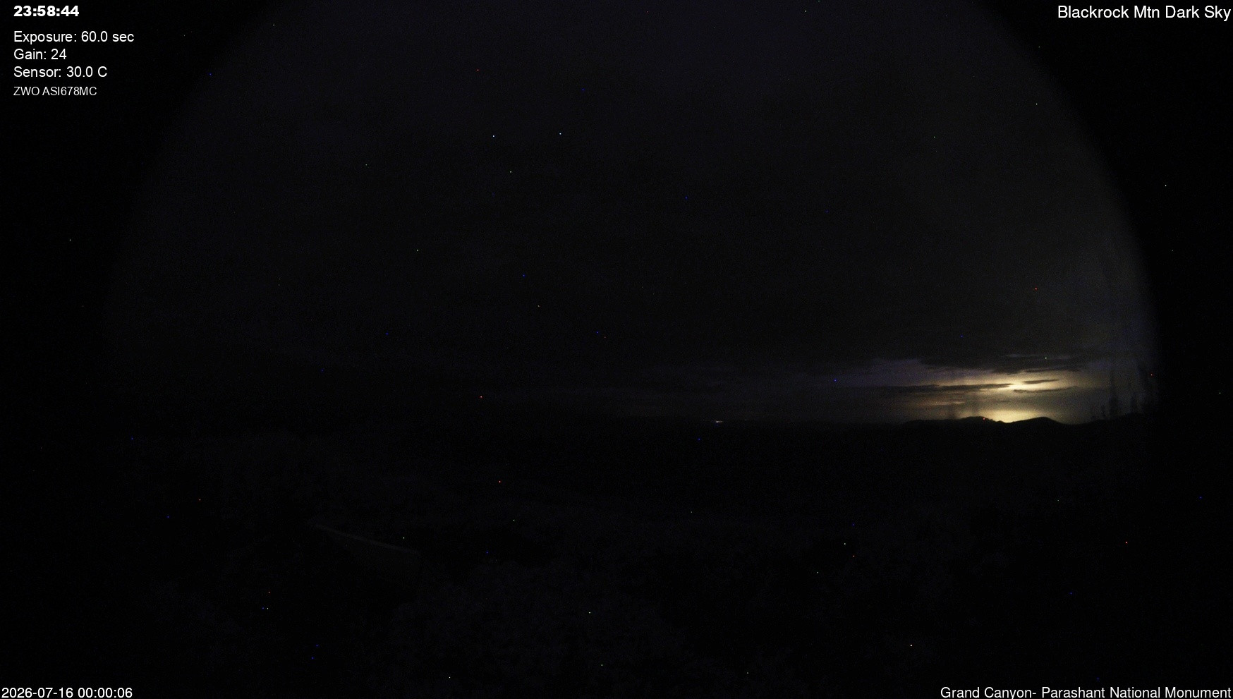 time-lapse frame, Blackrock - Dark Sky webcam