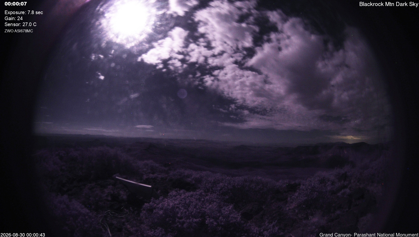 time-lapse frame, Blackrock - Dark Sky webcam