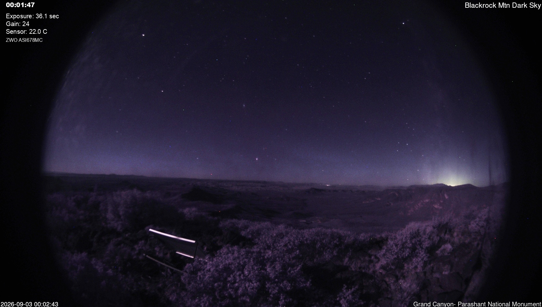 time-lapse frame, Blackrock - Dark Sky webcam