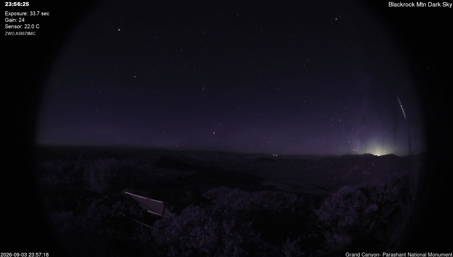 view from Blackrock - Dark Sky on 2026-09-03
