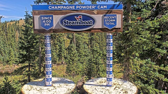 view from Steamboat Champagne Powder on 2026-09-03