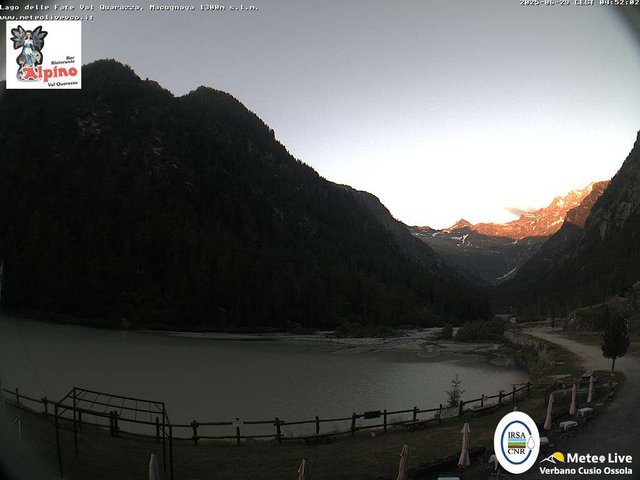 time-lapse frame, Macugnaga Lago delle Fate webcam