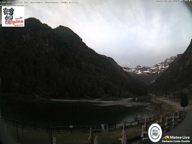 time-lapse frame, Macugnaga Lago delle Fate webcam
