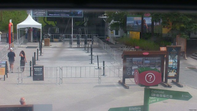 time-lapse frame, Tremblant Base Sud webcam