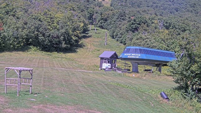 view from Sugarbush Slide Brook Lift on 2026-08-21