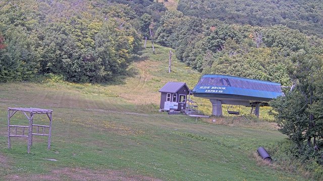 view from Sugarbush Slide Brook Lift on 2026-08-28