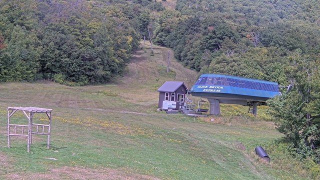 view from Sugarbush Slide Brook Lift on 2026-08-31