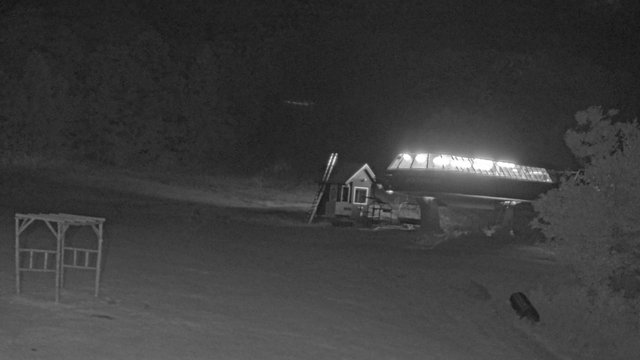 time-lapse frame, Sugarbush Slide Brook Lift webcam