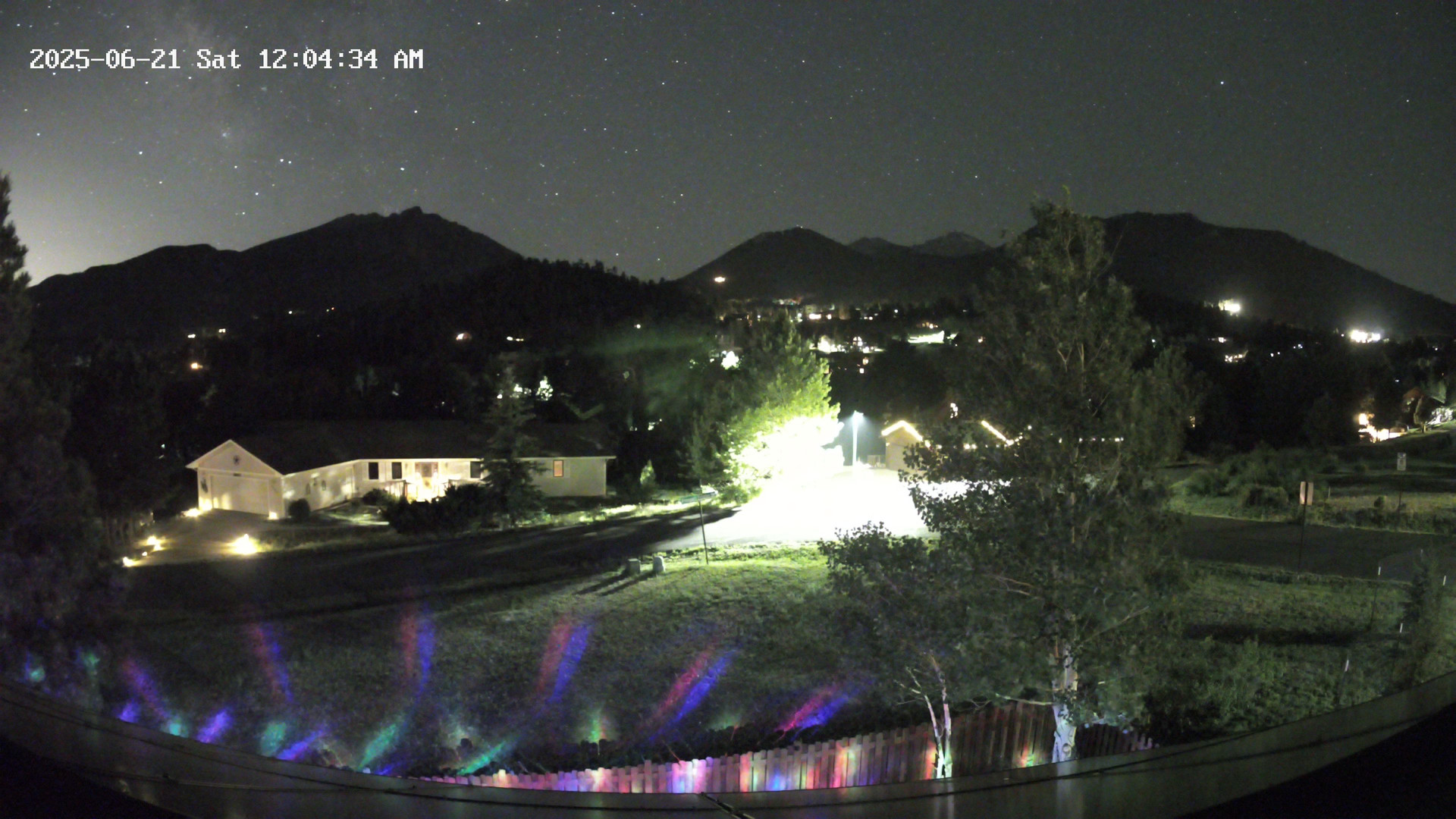 time-lapse frame, Estes Cam webcam
