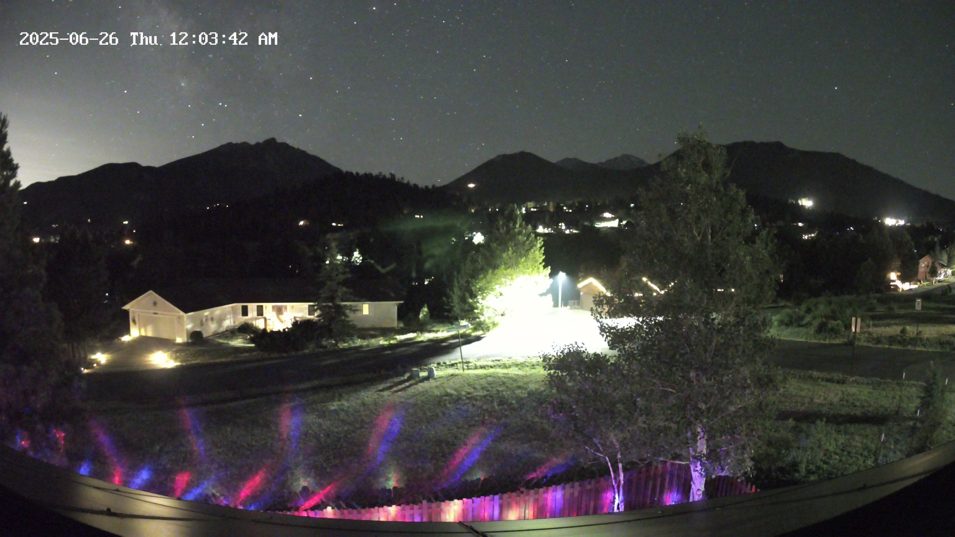 time-lapse frame, Estes Cam webcam