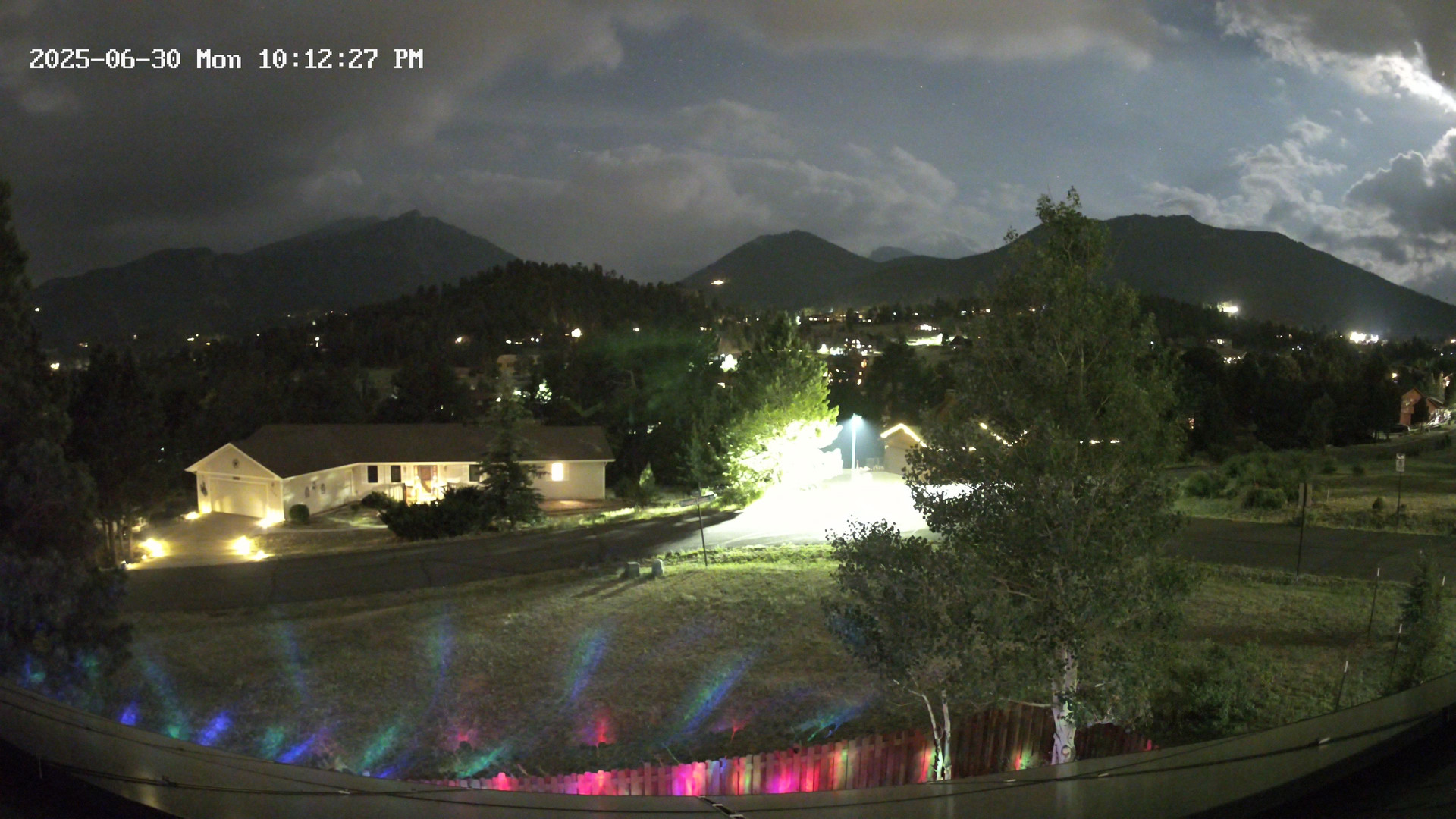 time-lapse frame, Estes Cam webcam