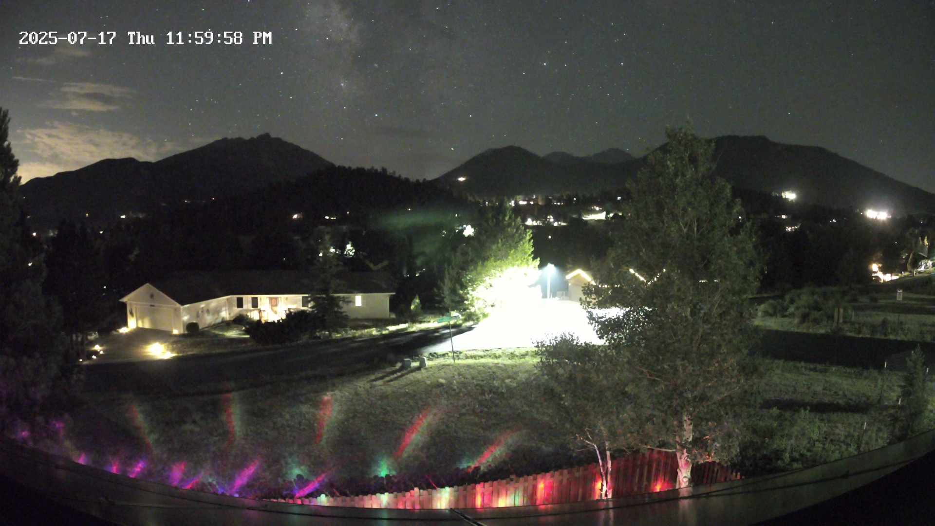 time-lapse frame, Estes Cam webcam