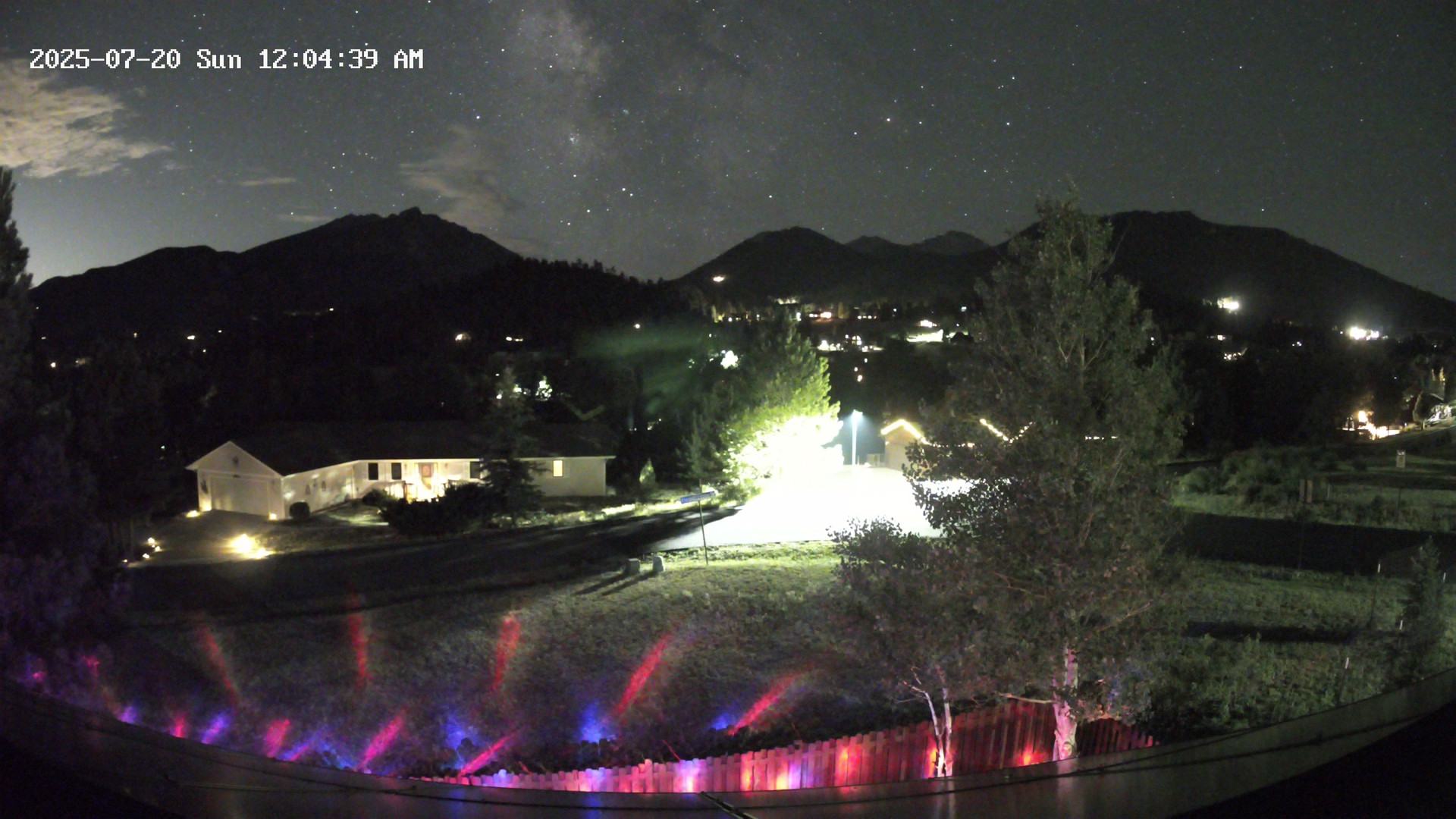 time-lapse frame, Estes Cam webcam