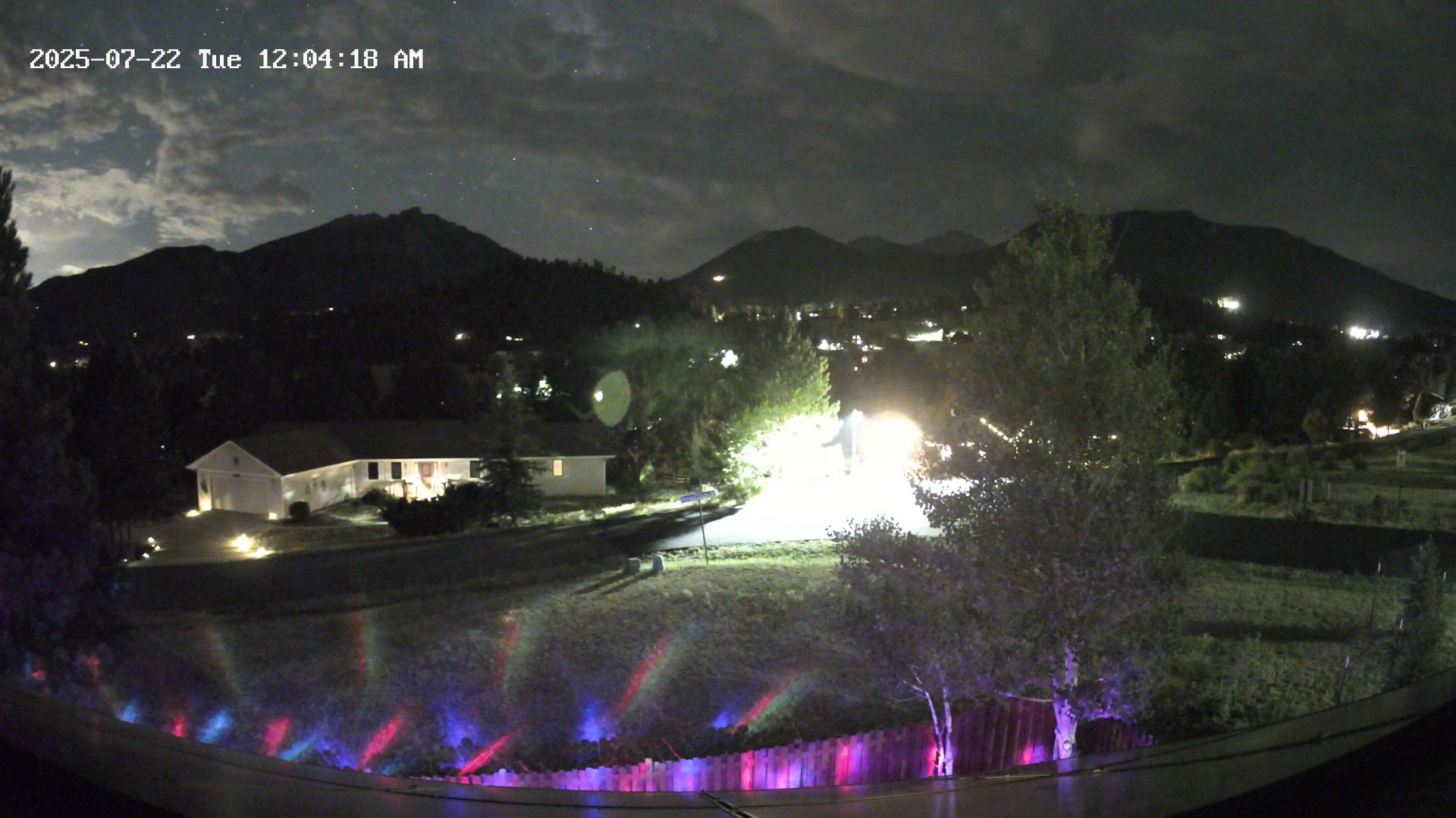 time-lapse frame, Estes Cam webcam