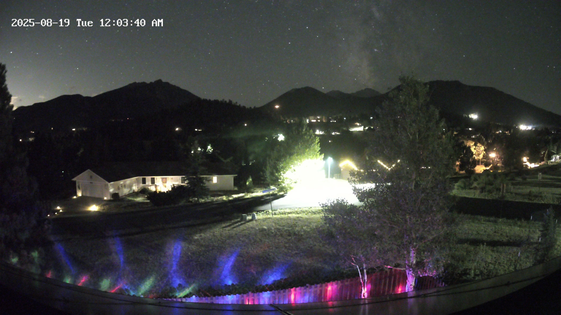 time-lapse frame, Estes Cam webcam