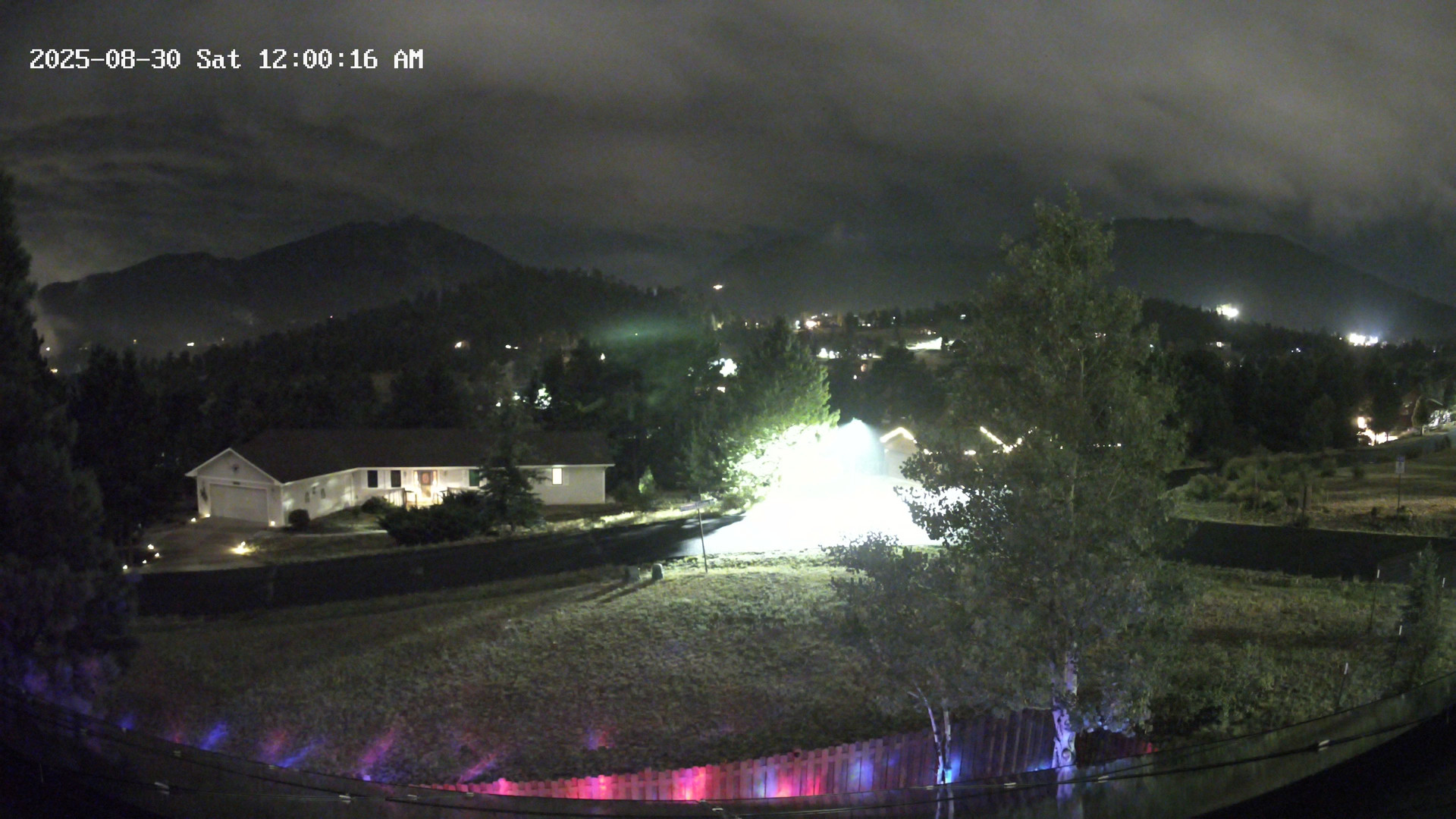 time-lapse frame, Estes Cam webcam