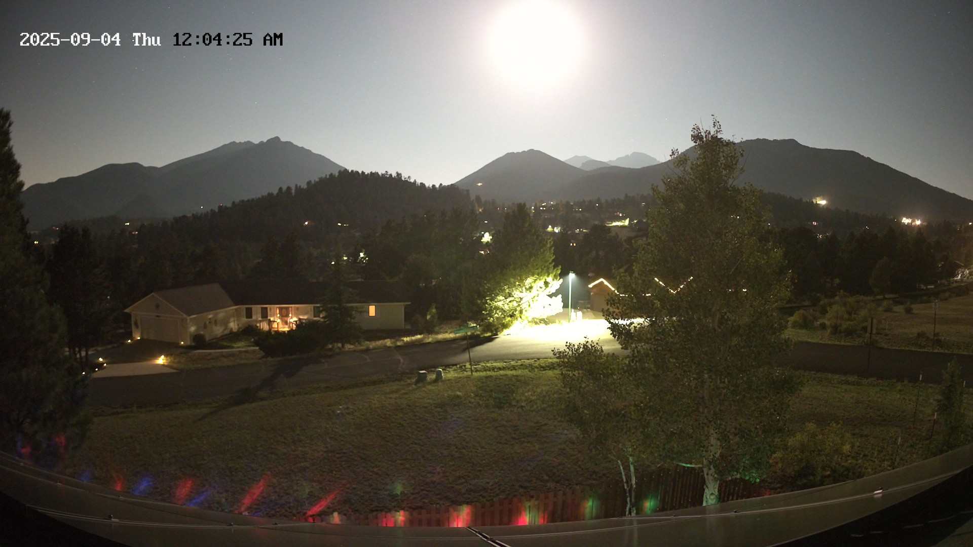 time-lapse frame, Estes Cam webcam