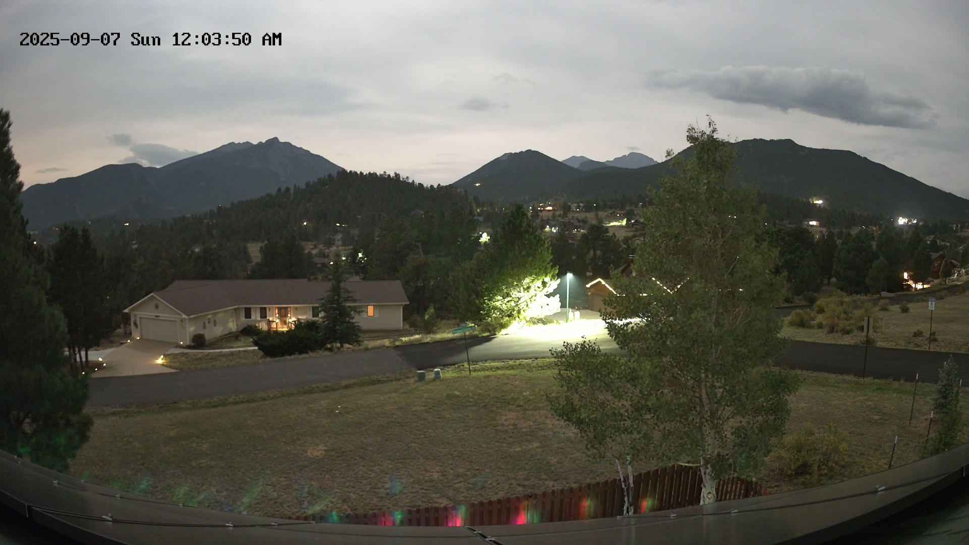 time-lapse frame, Estes Cam webcam