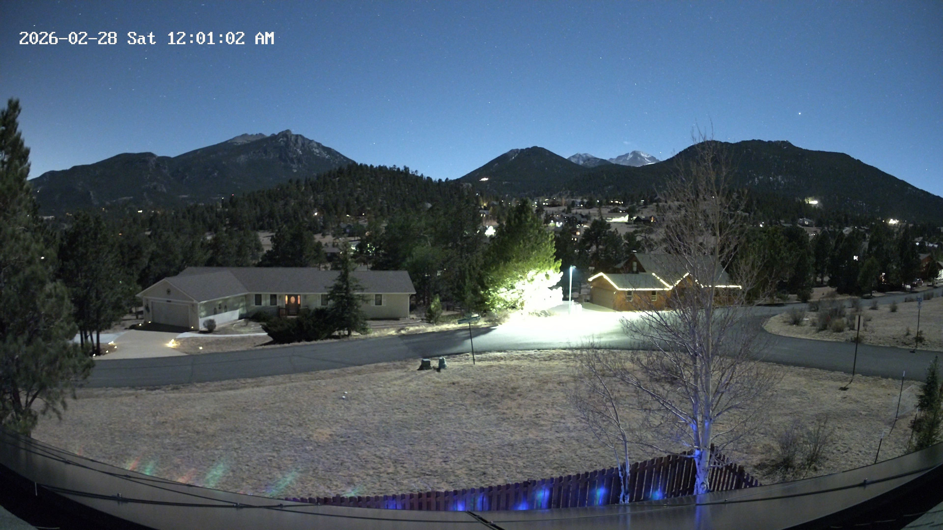 time-lapse frame, Estes Cam webcam