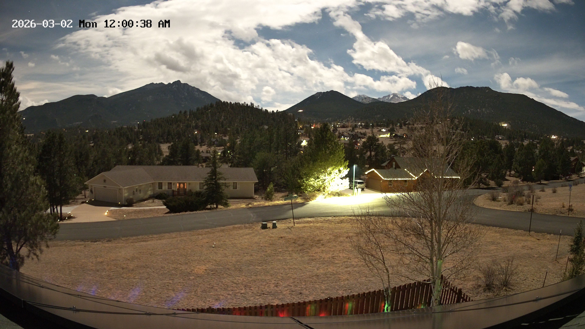 time-lapse frame, Estes Cam webcam