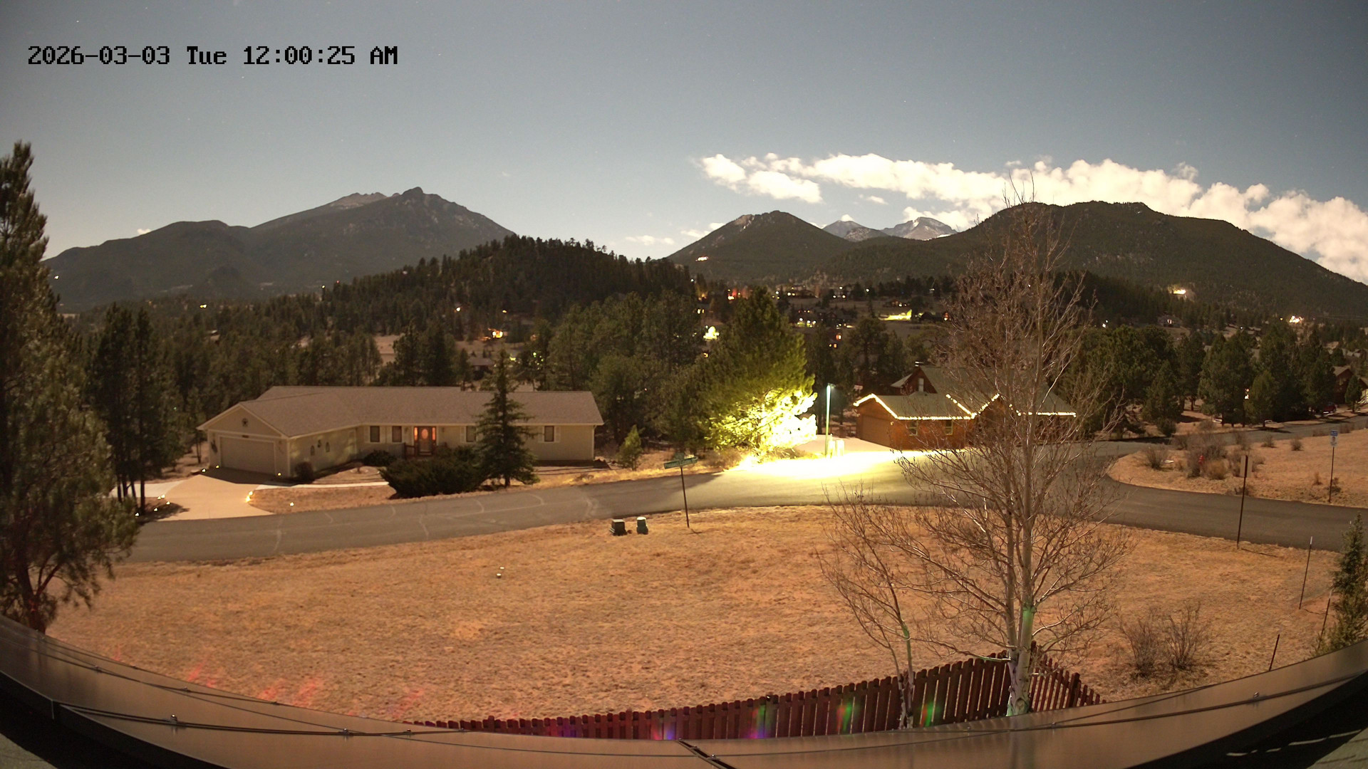 time-lapse frame, Estes Cam webcam