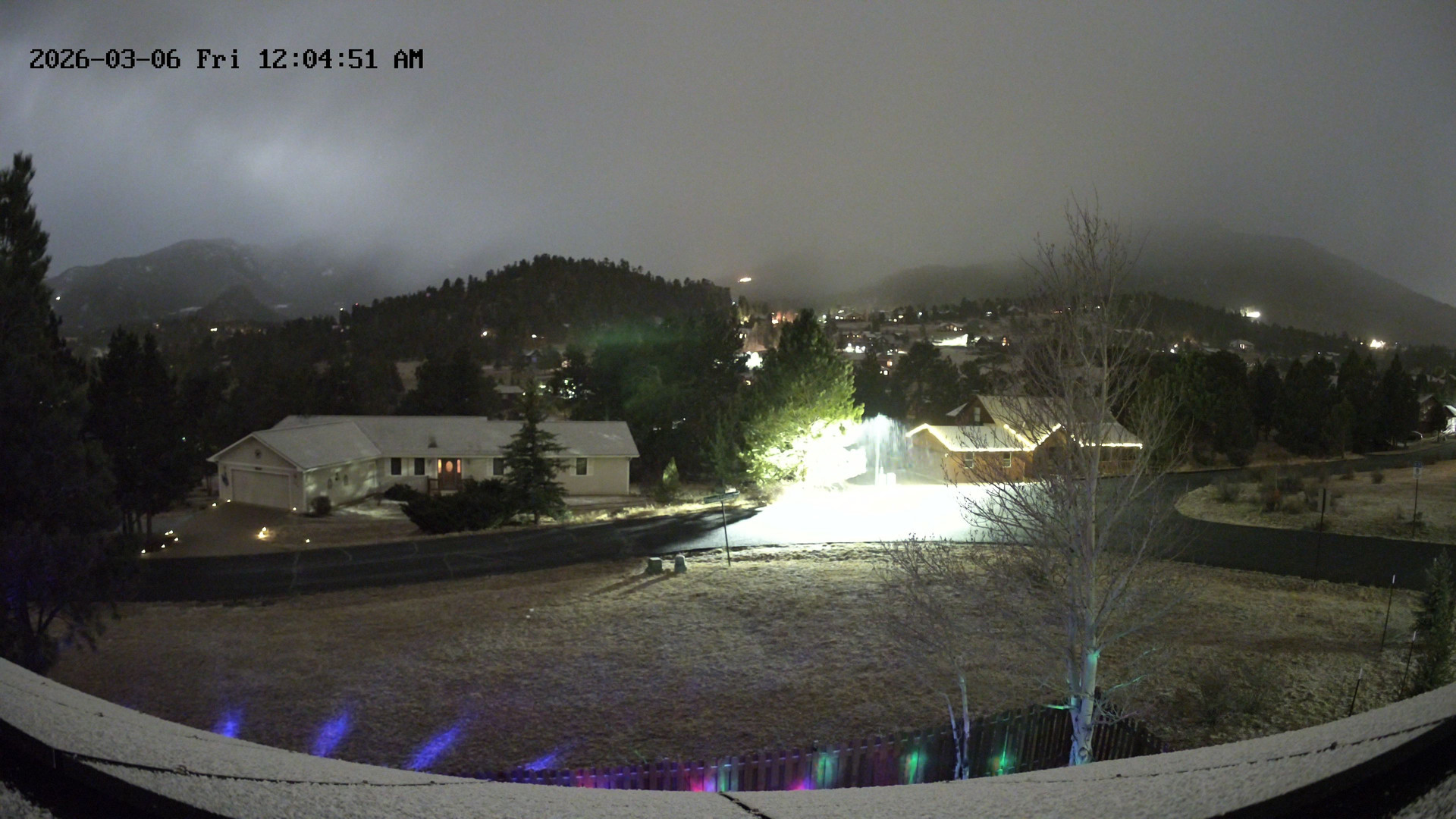 time-lapse frame, Estes Cam webcam