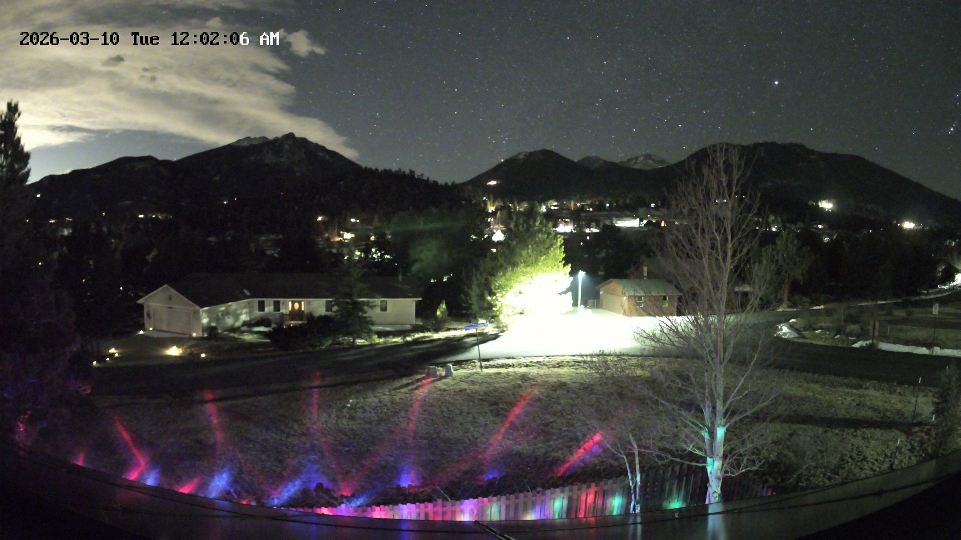 time-lapse frame, Estes Cam webcam