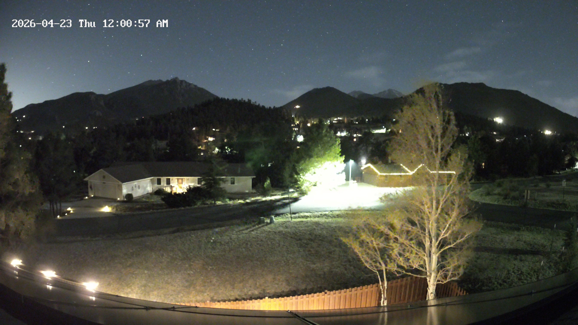 time-lapse frame, Estes Cam webcam