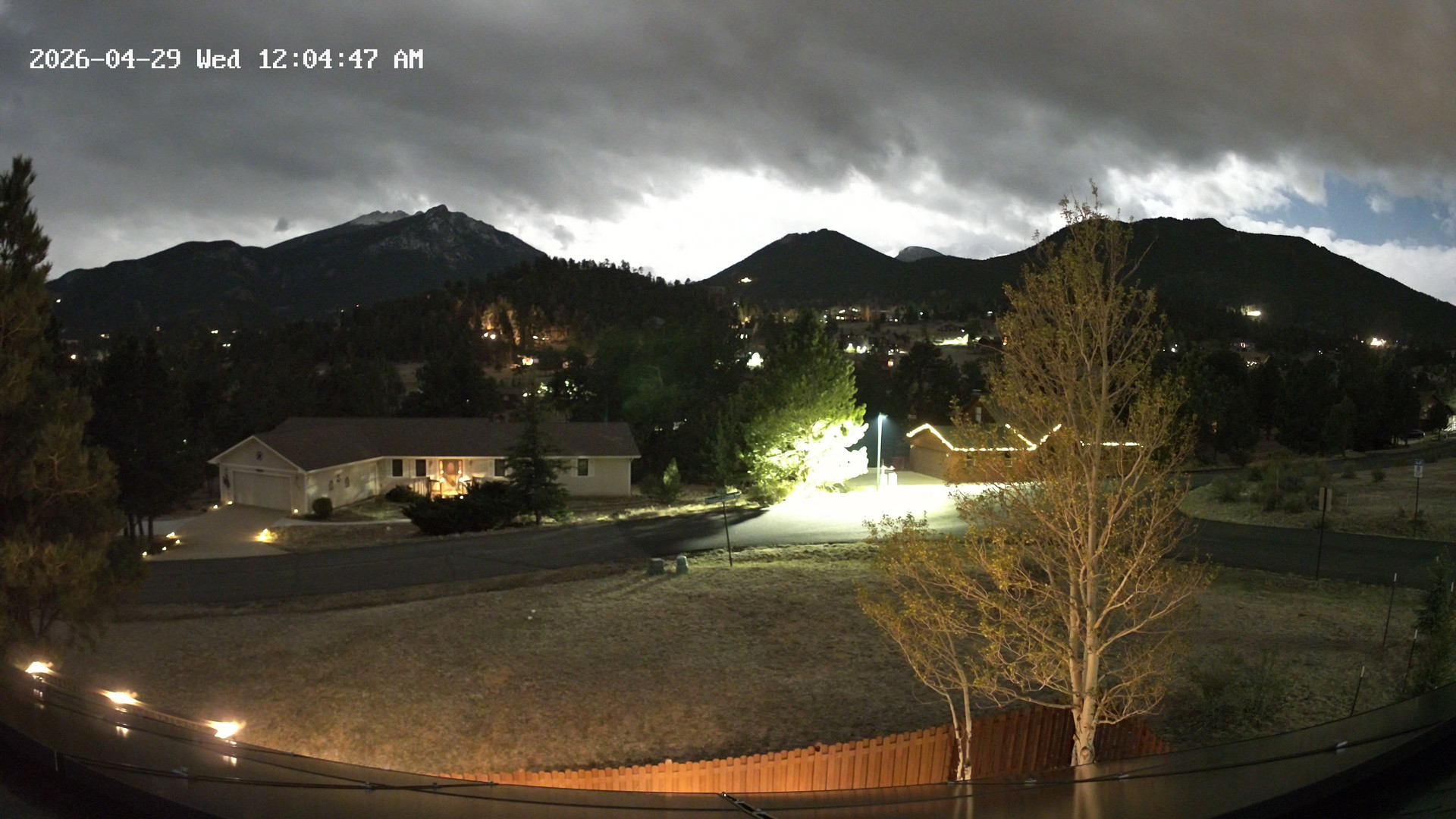 time-lapse frame, Estes Cam webcam