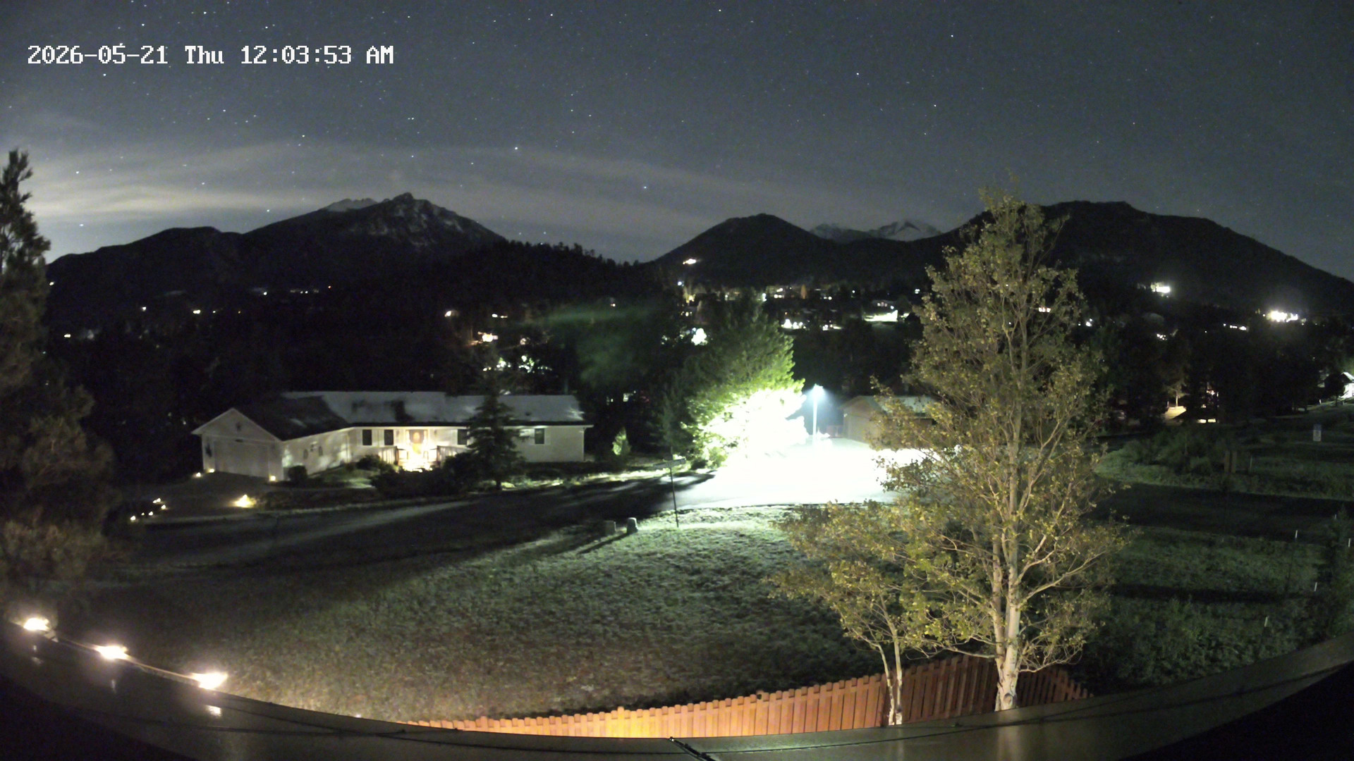 time-lapse frame, Estes Cam webcam