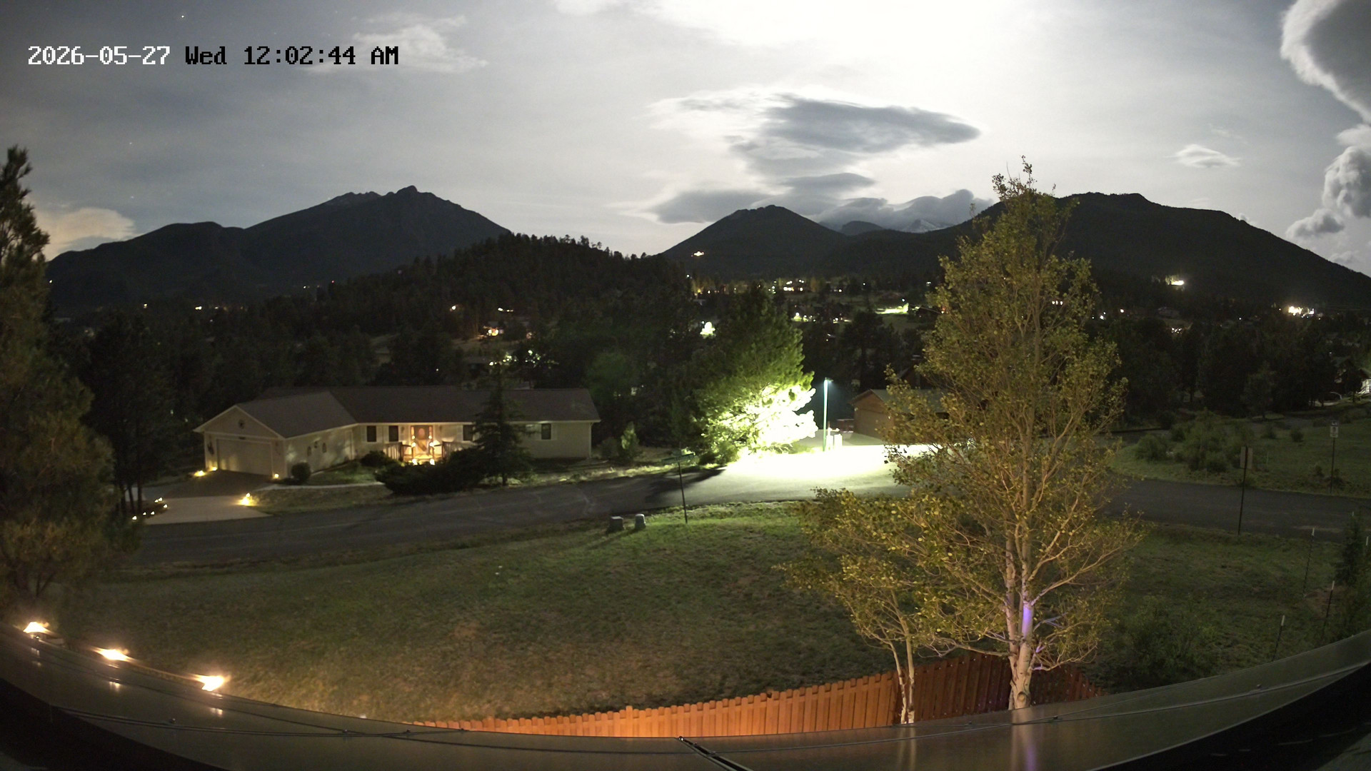 time-lapse frame, Estes Cam webcam