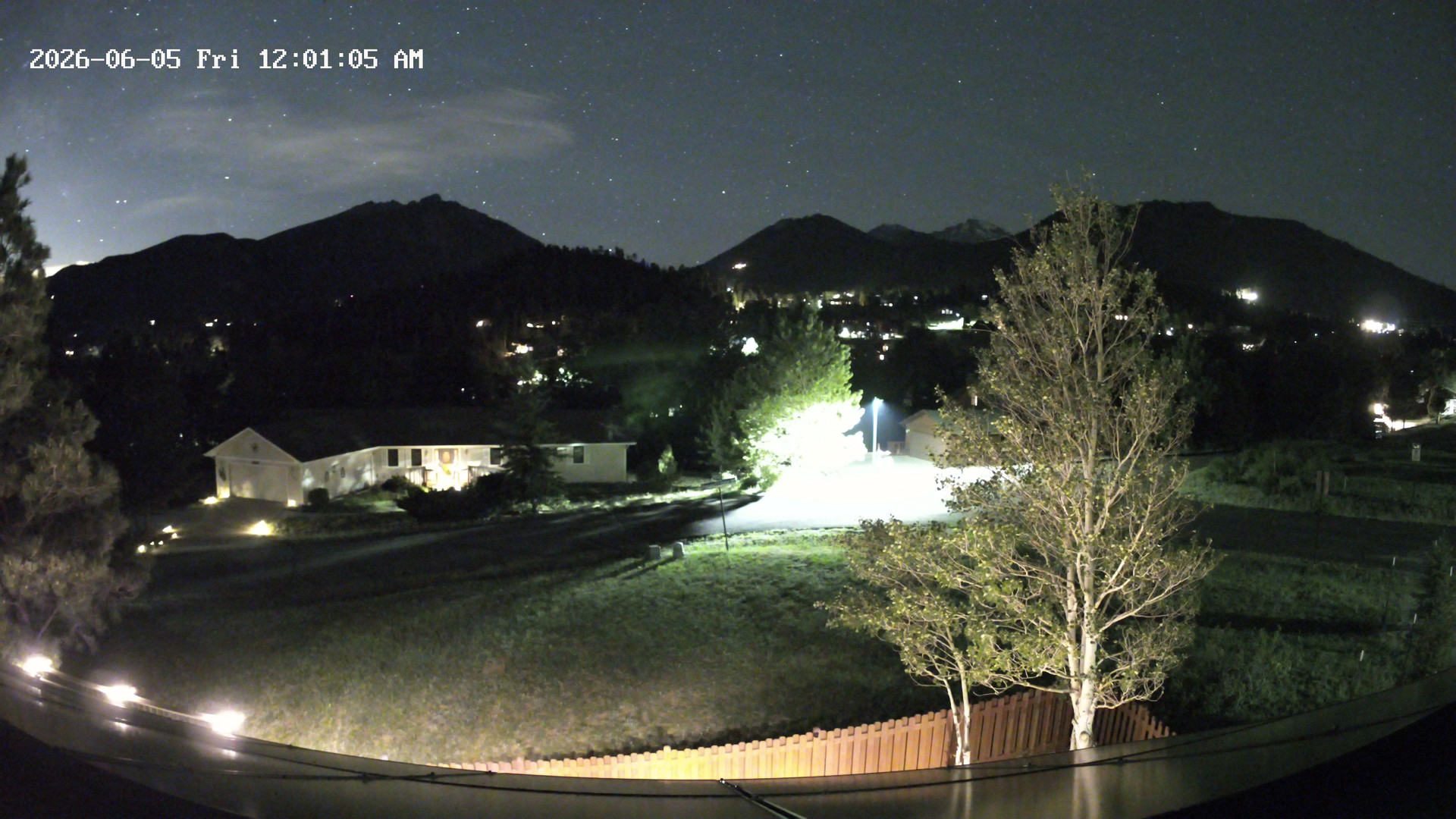 time-lapse frame, Estes Cam webcam