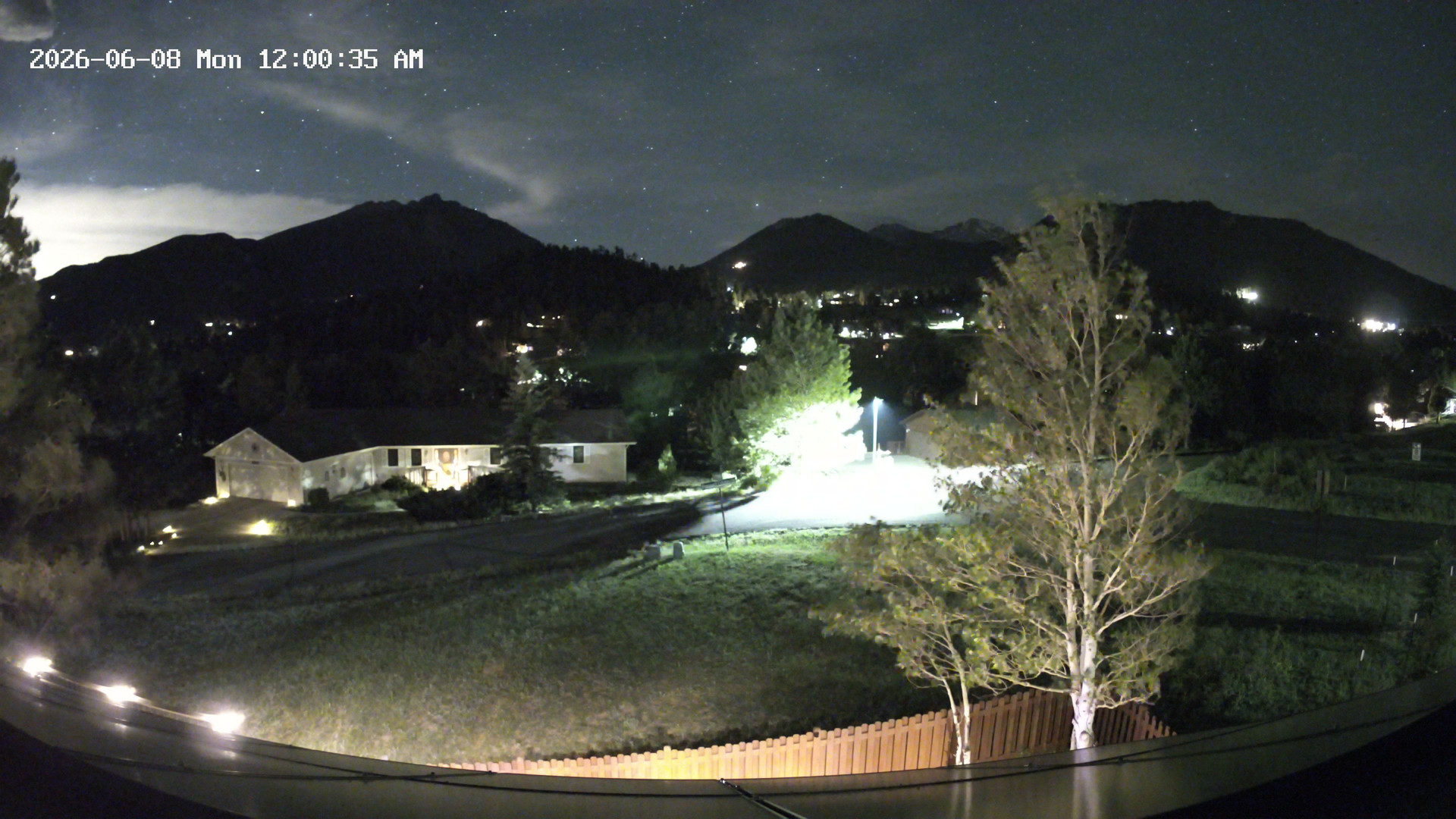 time-lapse frame, Estes Cam webcam