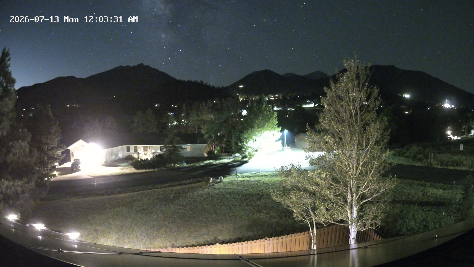 time-lapse frame, Estes Cam webcam