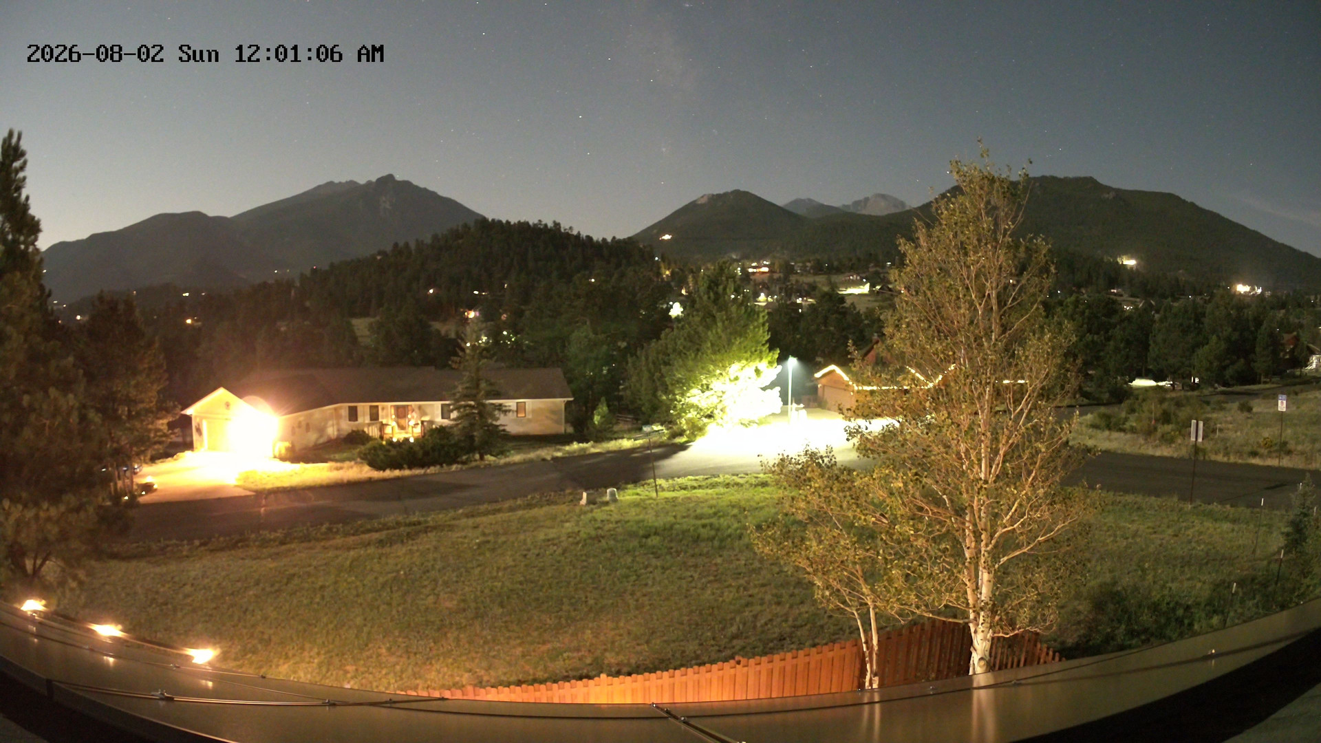 time-lapse frame, Estes Cam webcam