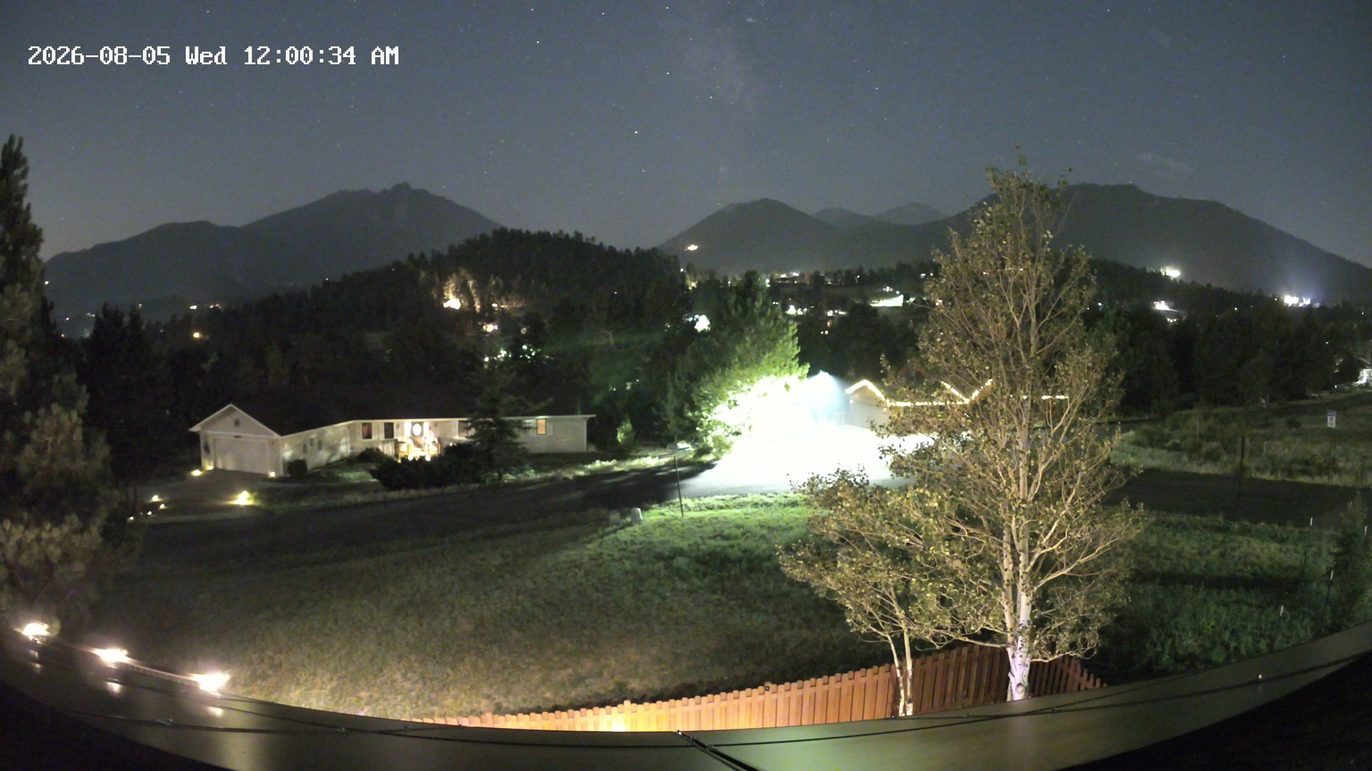 time-lapse frame, Estes Cam webcam