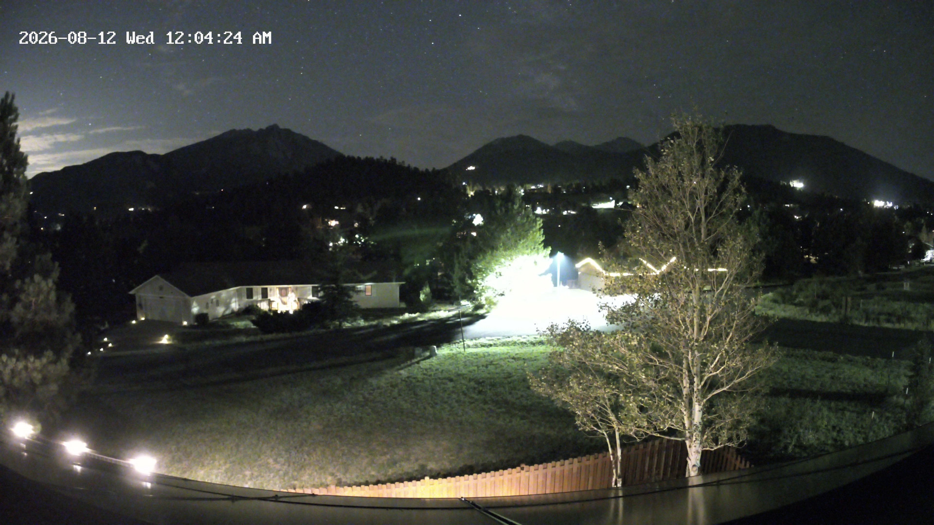 time-lapse frame, Estes Cam webcam