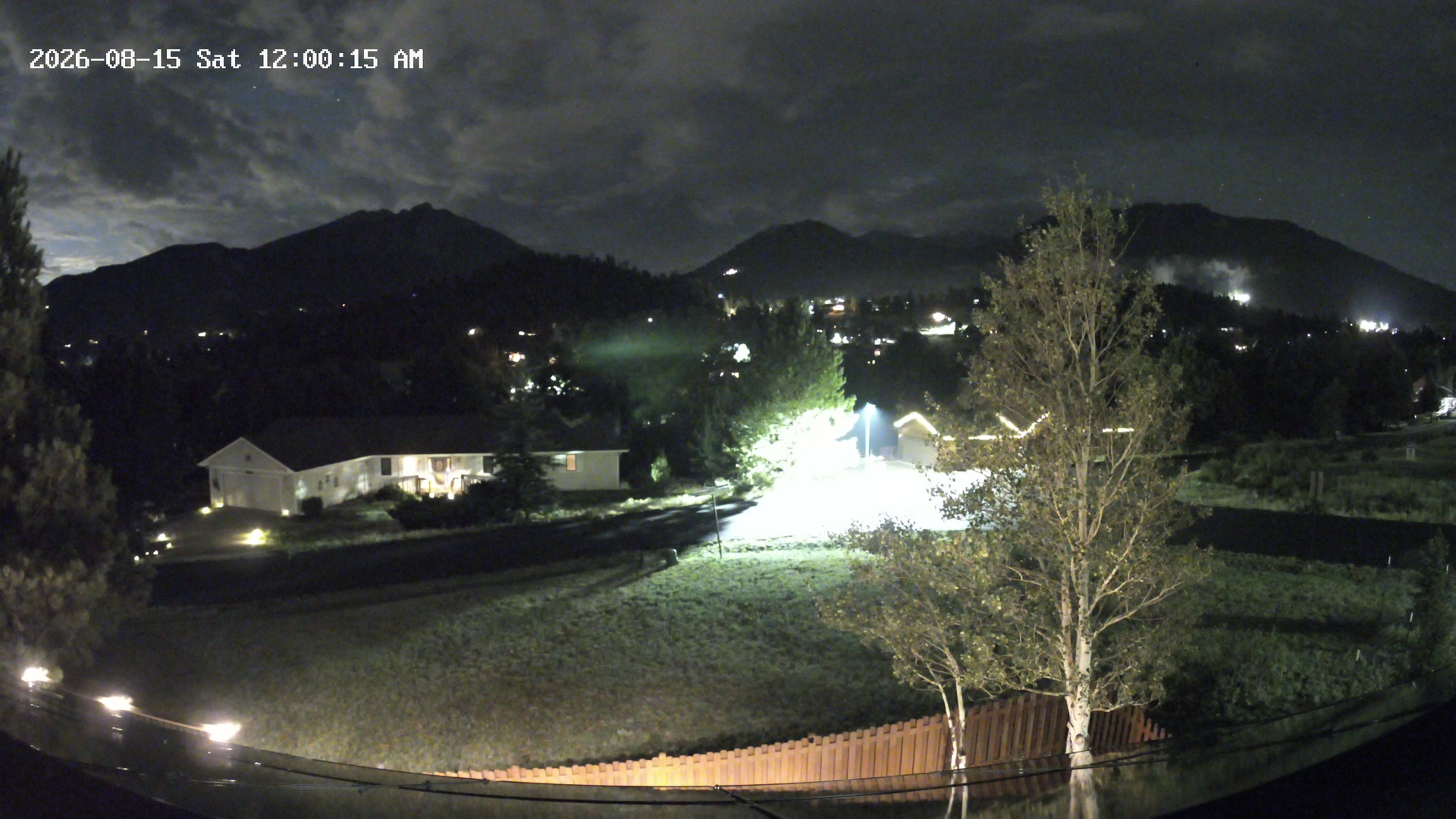 time-lapse frame, Estes Cam webcam