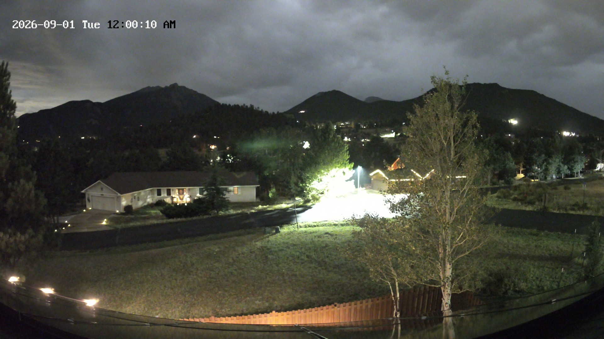 time-lapse frame, Estes Cam webcam