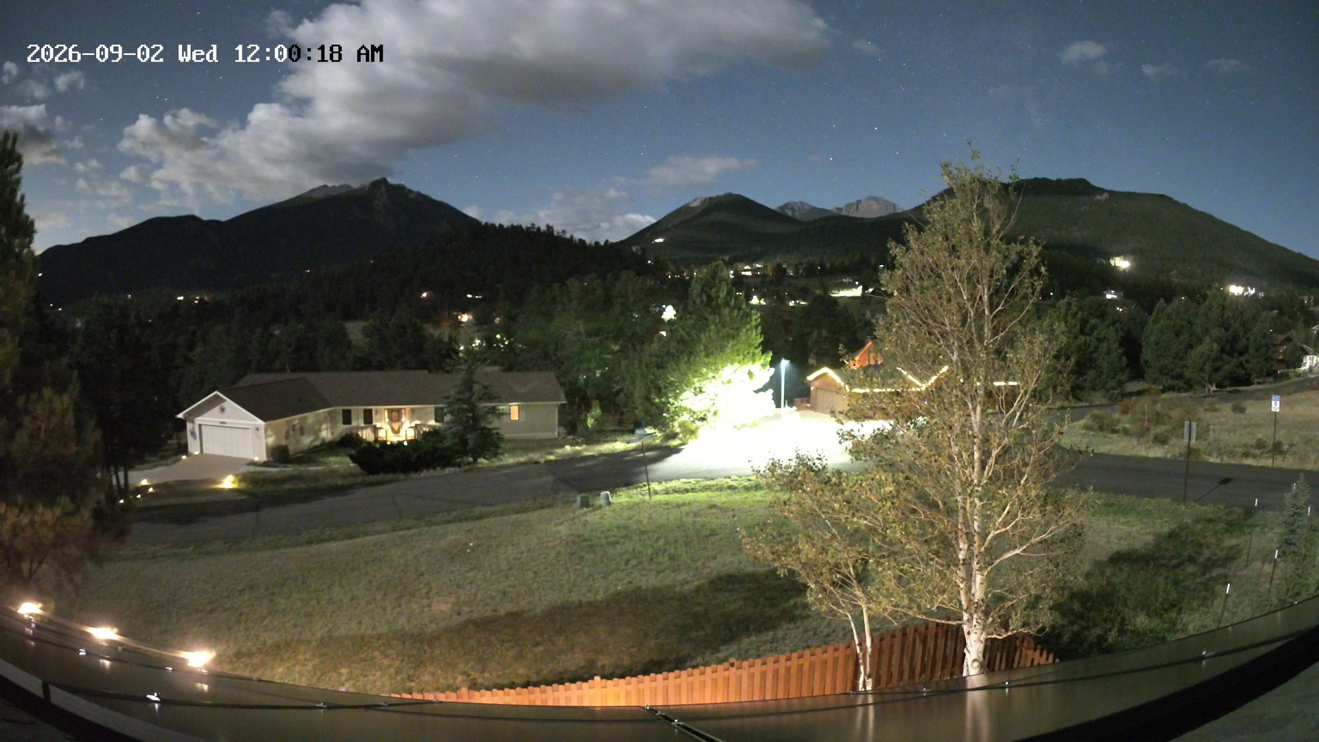 time-lapse frame, Estes Cam webcam