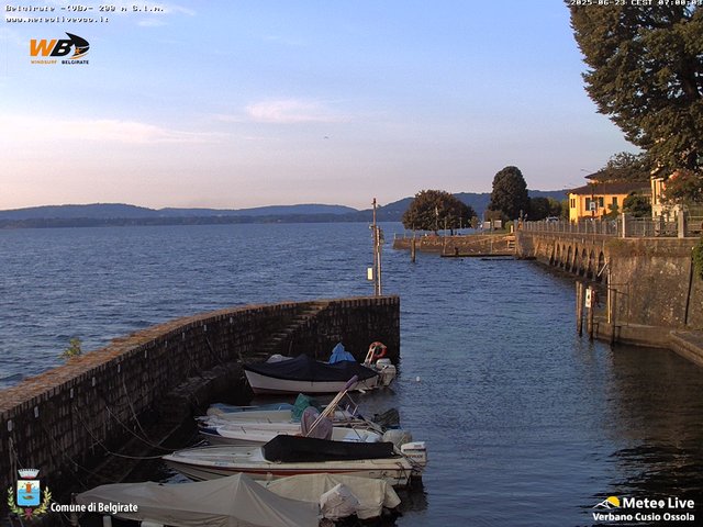 time-lapse frame, Belgirate sud est webcam