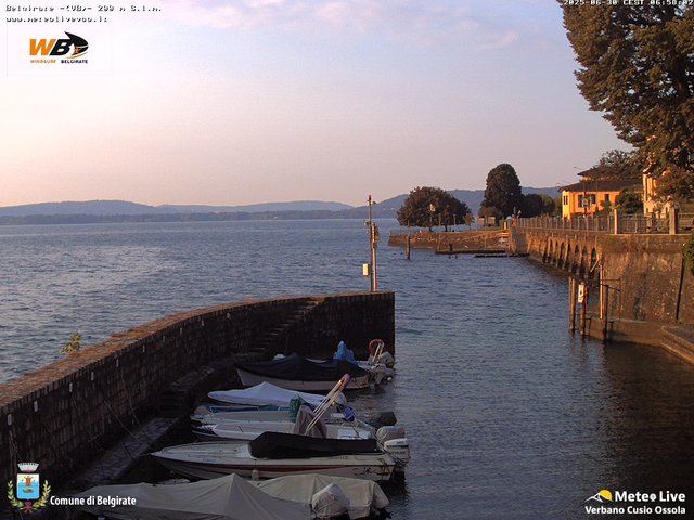 time-lapse frame, Belgirate sud est webcam