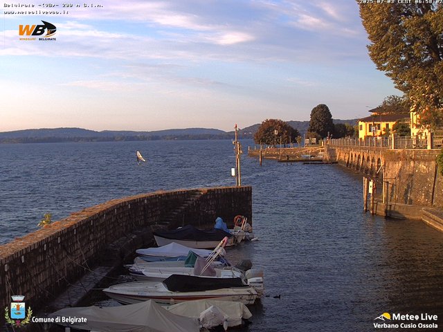 time-lapse frame, Belgirate sud est webcam