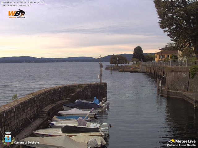 time-lapse frame, Belgirate sud est webcam