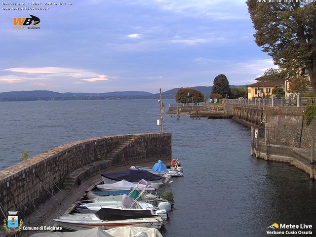 time-lapse frame, Belgirate sud est webcam