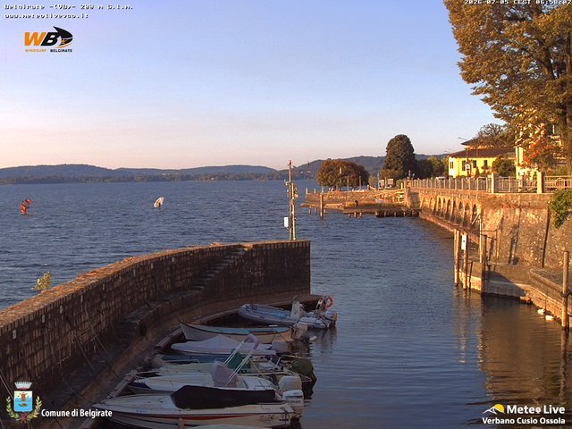 time-lapse frame, Belgirate sud est webcam