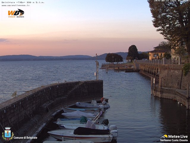 time-lapse frame, Belgirate sud est webcam