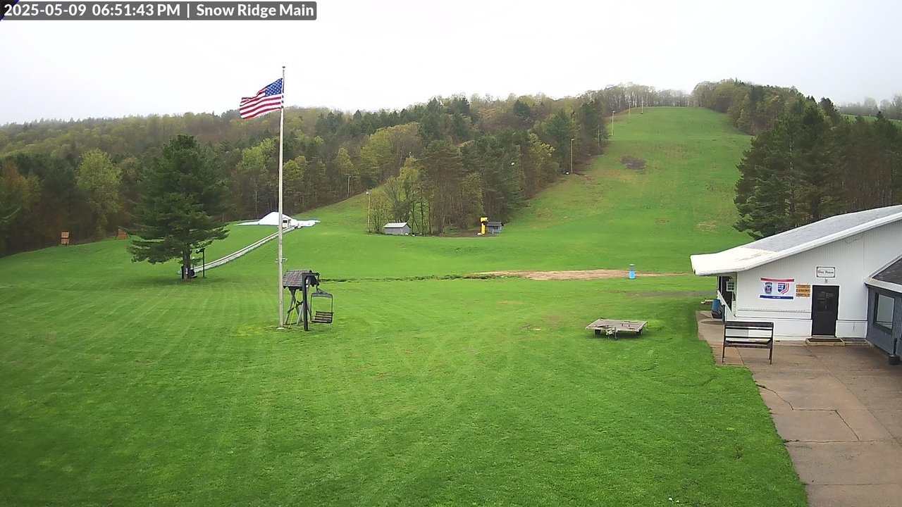 time-lapse frame, Snow Ridge Ski Hill webcam