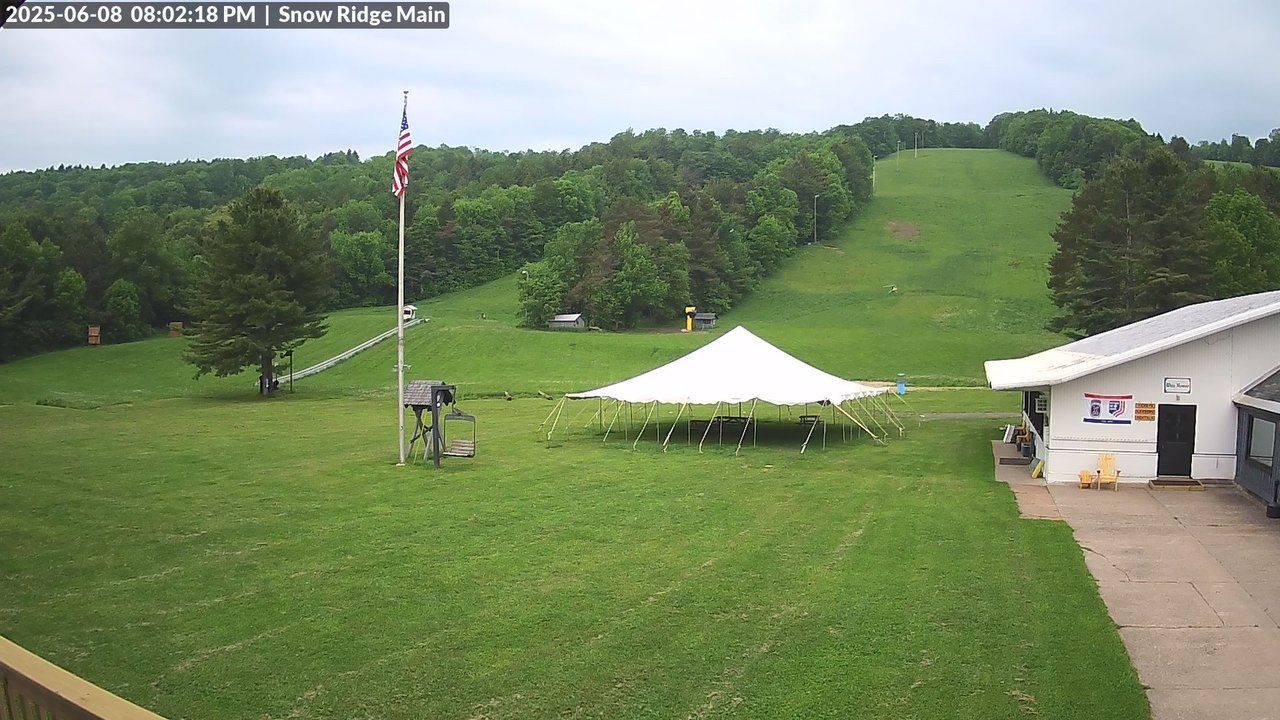 time-lapse frame, Snow Ridge Ski Hill webcam