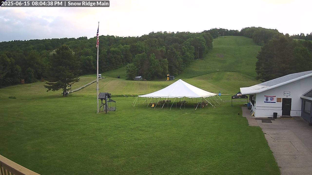 time-lapse frame, Snow Ridge Ski Hill webcam